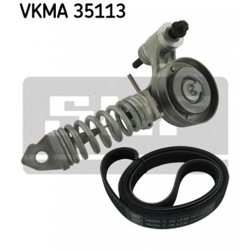 VKMA 35113 SKF Комплект поликлинових ременів (з роликами)